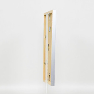 Marco de madera Top Cube 27x48 cm cristal plateado antirreflejo