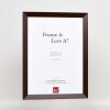 Marco de madera efecto palisandro Top N 27x48 cm cristal antirreflejos