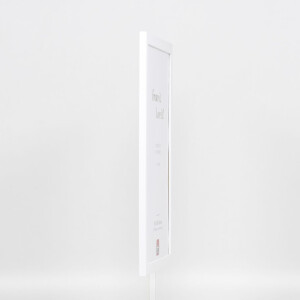 Efecto Marco de madera Perfil 2210 blanco 27x48 cm Vidrio de museo