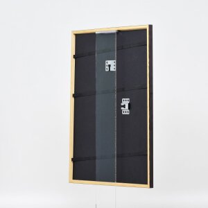 Efecto marco de madera perfil 23 marrón claro 27x48 cm cristal de museo