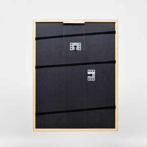 Efecto marco de madera perfil 23 marrón claro 27x48 cm cristal de museo