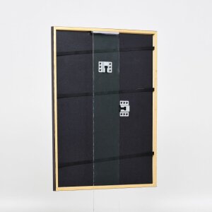 Efecto marco de madera perfil 23 marrón claro 27x48 cm cristal de museo