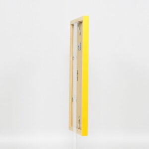 Marco de madera Top Cube 27x48 cm vidrio museo amarillo