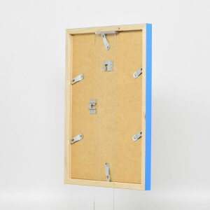 Marco de madera Top Cube 27x48 cm cristal de museo azul