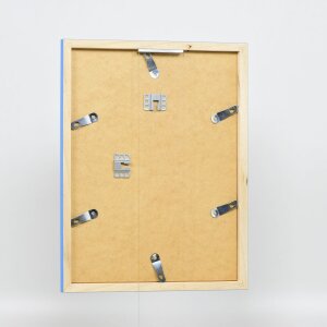 Marco de madera Top Cube 27x48 cm cristal de museo azul