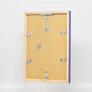 Marco de madera Top Cube 27x48 cm cristal de museo morado
