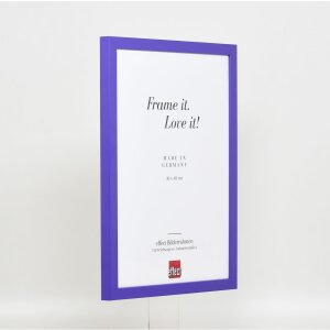 Marco de madera Top Cube 27x48 cm cristal de museo morado
