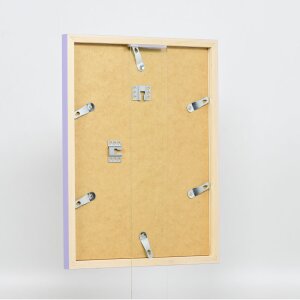 Marco de madera Top Cube 27x48 cm lila cristal de museo