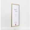 Efecto marco de madera maciza perfil 29 plata 27x48 cm cristal de museo