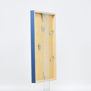 Efecto Marco de madera Perfil 35 azul 27x48 cm Vidrio de museo