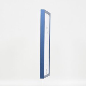 Efecto Marco de madera Perfil 35 azul 27x48 cm Vidrio de museo