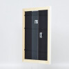 Efecto Madera Marco Barroco Perfil 37 blanco 27x48 cm Vidrio Museo