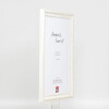 Efecto Madera Marco Barroco Perfil 37 blanco 27x48 cm Vidrio Museo