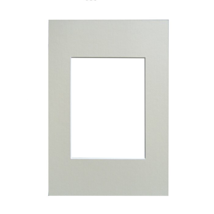 Passepartout corte bisel - 40x50 cm - crema