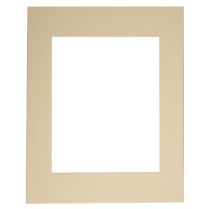 Passepartout corte bisel - 40x50 cm - crema