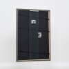 Efecto marco de madera maciza perfil 25 azul 28x35 cm cristal transparente