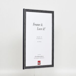 Efecto marco de madera perfil 38 gris 28x35 cm cristal antirreflejo