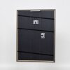 Efecto marco de madera maciza perfil 25 azul 28x35 cm cristal antirreflejos