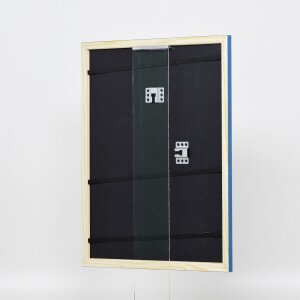 Efecto marco de madera perfil 89 azul 28x35 cm cristal acrílico
