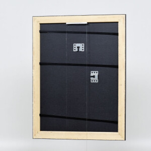 Efecto marco de madera perfil 94 negro 28x35 cm cristal acrílico