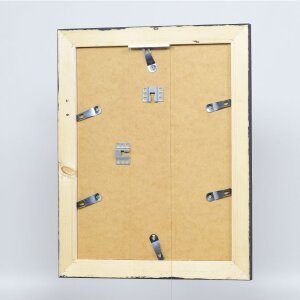 Efecto Marco de madera maciza 2240 negro 28x35 cm Cristal normal