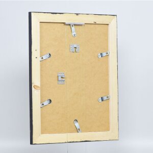 Efecto Marco de madera maciza 2240 negro 28x35 cm Cristal normal
