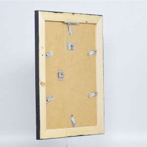Efecto Marco de madera maciza 2240 negro 28x35 cm Cristal normal