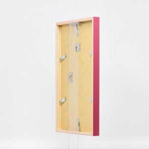 Efecto Marco de madera Perfil 35 rojo 28x35 cm Vidrio de museo
