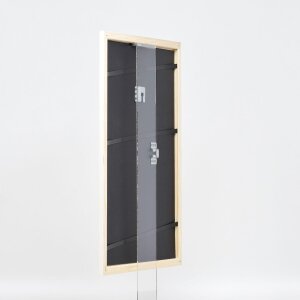 Efecto Marco de madera Perfil 32 blanco 28x35 cm Vidrio de museo