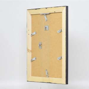 Efecto marco de madera maciza 2240 negro 28x35 cm cristal de museo