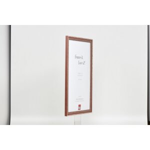 Efecto marco de madera perfil 38 marrón 29,7x42 cm cristal antirreflejo