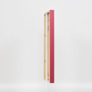 Efecto marco de madera perfil 35 rojo 29,7x42 cm cristal normal + separador