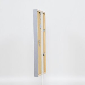 Efecto marco de madera perfil 35 gris claro 29,7x42 cm cristal normal + separador