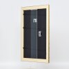Efecto marco de madera perfil 94 oro 29,7x42 cm cristal normal