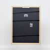 Efecto marco de madera perfil 2070 cristal antirreflejos 29,7x42 cm dorado
