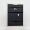 Efecto marco de madera perfil 2070 cristal antirreflejos 29,7x42 cm dorado