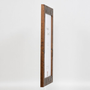 Marco de madera efecto 2400 marrón 29,7x42 cm cristal antirreflejo