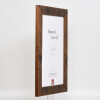 Marco de madera efecto 2400 marrón 29,7x42 cm cristal antirreflejo