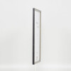 Efecto marco de madera maciza perfil 25 gris 29,7x42 cm cristal de museo