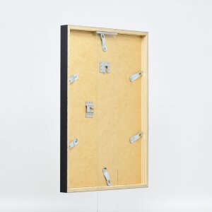 Efecto marco de madera perfil 35 negro 29,7x42 cm cristal de museo