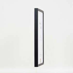 Efecto marco de madera perfil 35 negro 29,7x42 cm cristal de museo