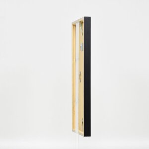 Efecto marco de madera perfil 35 negro 29,7x42 cm cristal de museo