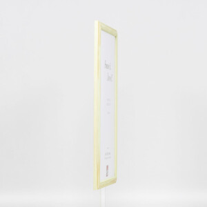 Efecto marco de madera perfil 32 verde 29,7x42 cm cristal de museo