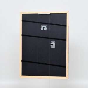 Efecto marco de madera perfil 32 marrón claro 29,7x42 cm cristal de museo