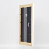 Efecto marco de madera maciza perfil 30 blanco 29,7x42 cm cristal de museo