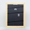 Efecto marco de madera maciza perfil 30 blanco 29,7x42 cm cristal de museo
