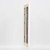Efecto marco de madera maciza perfil 30 blanco 29,7x42 cm cristal de museo