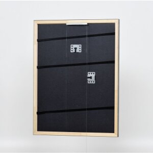 Marco efecto madera perfil 2070 cristal museo 29,7x42 cm plata