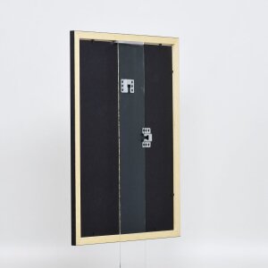 Efecto marco de madera perfil 2210 negro 30x30 cm cristal acrílico