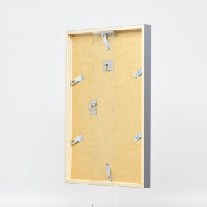 Efecto marco de madera perfil 35 antracita 30x30 cm cristal antirreflectante